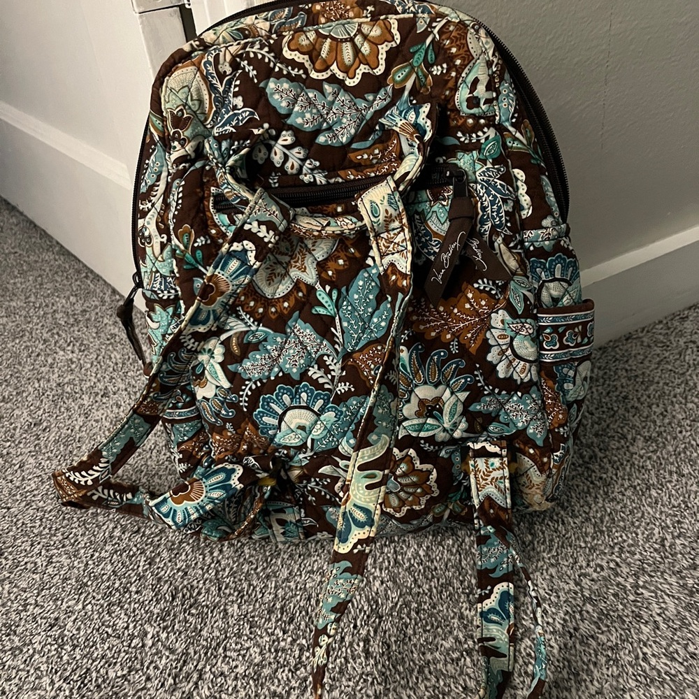 Vera Bradley Retired Java Blue backpack - image 2